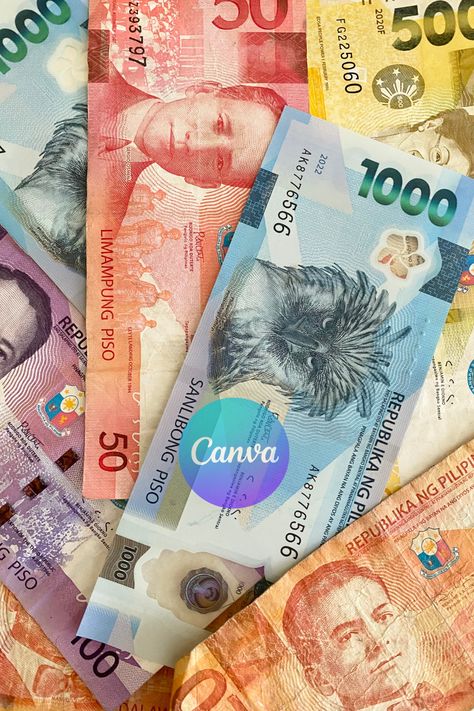 #canva #designs #stock #photo #philippines #philippine #peso #bills #banknote #new #1000 #money #currency #investment #economy #finance #payment #legal #tender #cash #rich #assorted #various Philippine Money Aesthetic, Peso Money, Money Peso, Philippine Money, 1000 Peso Bill Philippines, Philippine Peso, Butterfly Magic, Money Background, Money Vision Board