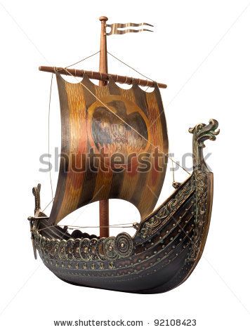 Antique Viking Ship Model isolated on white by Danny Smythe, via ShutterStock Barco Viking, Tattoo Avant Bras, Bateau Viking, Viking Longboat, Viking Ships, Viking Longship, Navi A Vela, Viking Life, Ship Model