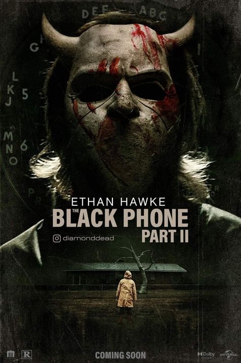 The Black Phone Movie Poster, The Black Phone Movie, Black Phone Movie, Finney Blake, The Grabber, Demián Bichir, Hot Mexican Men, The Black Phone, Creepy Games