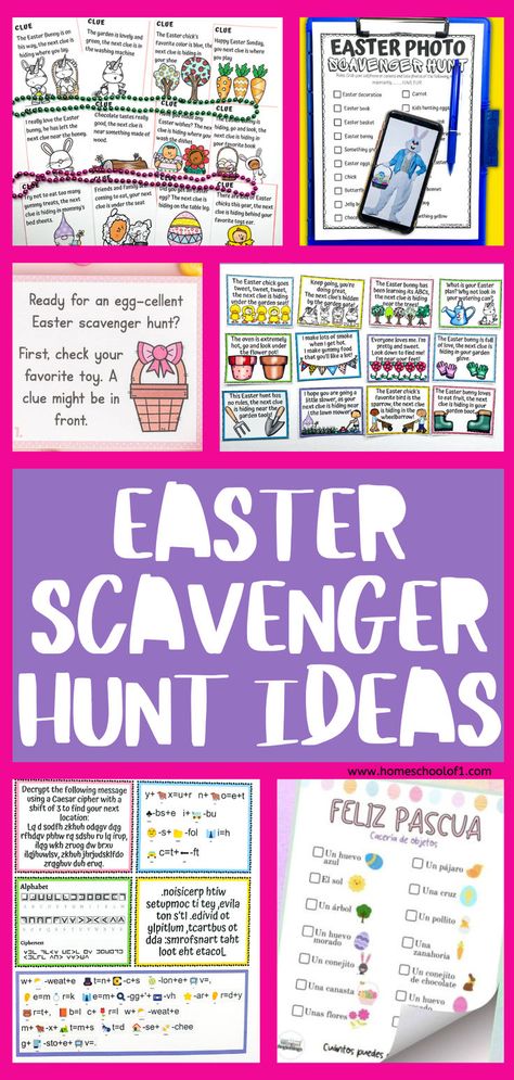 Unlock a world of adventure this Easter with our diverse scavenger hunt ideas! From classic egg hunts reimagined with exciting clues and creative challenges to educational puzzles that spark curiosity and learning, there's something for kids of all ages. Perfect for indoor play or garden exploration, these hunts are ideal for family gatherings, ensuring a memorable Easter filled with teamwork, problem-solving, and laughter. Indoor Easter Egg Hunt Ideas, Easter Scavenger Hunt Ideas, Easter Egg Hunt Activities, Scavenger Hunt Ideas For Kids, Easter Scavenger Hunt Clues, Easter Egg Scavenger Hunt, Easter Egg Hunt Ideas, Easter Egg Hunt Clues, Scavenger Hunt Ideas