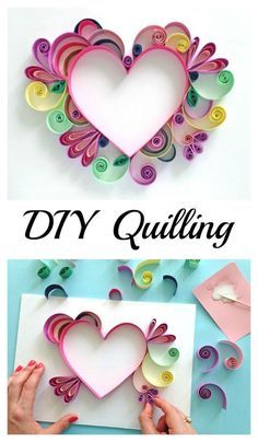 Matilda Art, Crafting Accessories, Quilled Cards, Quilling Letters, Paper Quilling For Beginners, Paper Quilling Tutorial, Heart Craft, Paper Quilling Cards, Paper Quilling Patterns