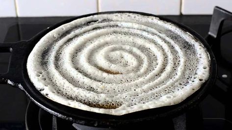 Dosa, one of the most staple South-Indian breakfast is favourite of many. While, going out and ordering it in a popular eatery is the easy way to devour it. But the joy of making perfect dosa at home gives a sense of achievement. To ace the latter, apart from the right batter, one needs to get the sutiable taw or Indian flat pan. Here is a guide on how to select the dosa tawa South Indian Dosa Recipe, Indian Dosa Recipe, Indian Dosa, Plain Dosa, Cooking Vegetarian, Dosa Batter, Idli Dosa, Idli Recipe, Sri Lankan Recipes