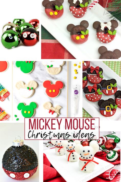 Holiday Baking Thanksgiving, Disney Christmas Diy, Mickeys Christmas Party, Disney Christmas Party, Ideas For Crafts, Recipes Disney, Easy Holiday Cookies, Holiday Baking Christmas, Disney Christmas Decorations