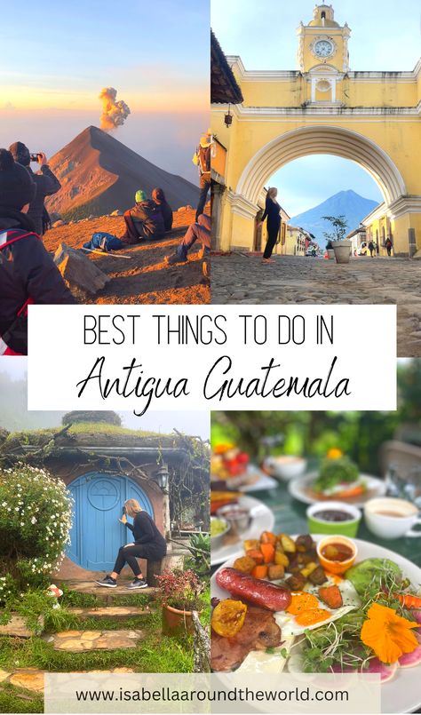 There are many amazing things to do in and around Antigua, Guatemala! In this blog post, I am sharing my favorite ones that you should not miss when visiting Antigua! Things To Do In Antigua Guatemala, Guatemala Trip, Things To Do In Antigua, Belize Travel Guide, Travel Tricks, Latin America Travel, Guatemala Travel, Lake Atitlan, Central America Travel