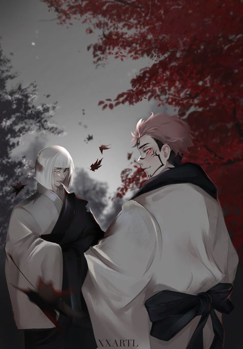 Jujutsu kaisen Sukume Fanart, Sukuna X Uraume Fanart, Sukuna And Uraume Fanart, Uraume Fan Art, Uraume X Sukuna Fanart, 1000 Years, Tattoo Drawings, Anime Chibi, Jujutsu