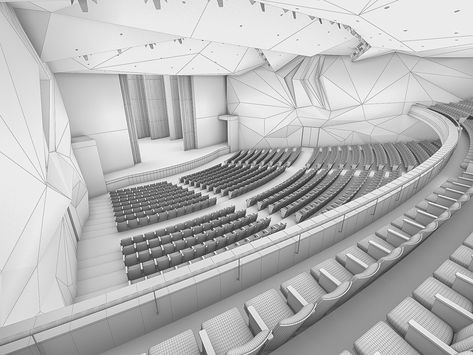 Auditorium Interior Design, Concert Hall Interior, Auditorium Interior, University Auditorium, Auditorium Plan, Theater Interior, Theater Plan, Auditorium Architecture, Concert Hall Architecture