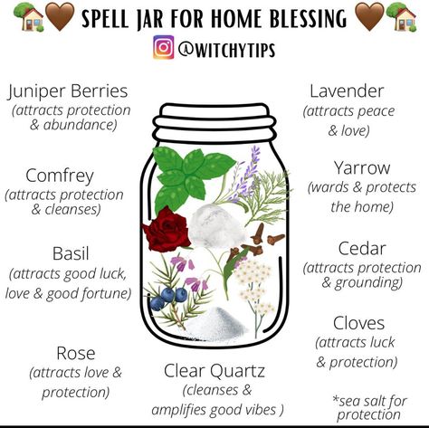 Sage Cleansing Prayer, Blessings Jar, Magick Oil, Magic Ideas, Witches Jar, Manifestation Spells, Home Blessing, Jar Spells, Wiccan Magic