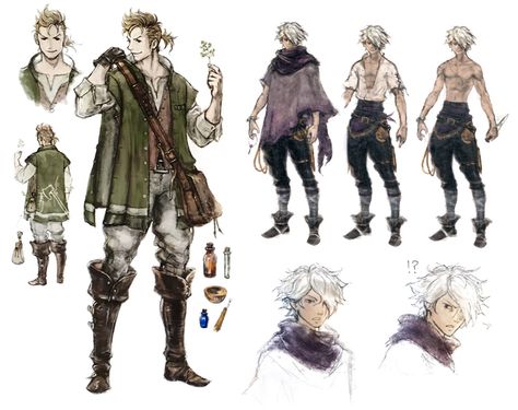 Alfyn Greengrass Concept Art from Octopath Traveler #art #artwork #gaming #videogames #gamer #gameart #conceptart #illustration Fantasy Travel Outfit Art, Octopath Traveler 2, Therion Octopath Traveler, Octopath Traveler Ii, Octopath Traveler Concept Art, Octopath Traveler Ii Fanart, Rpg Wallpaper, Rpg Dice, Octopath Traveler