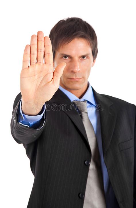 Businessman stop. Angry businessman saying stop with hand. Focus on hand. Isolat #Sponsored , #Sponsored, #affiliate, #stop, #Focus, #Isolat, #Angry Inspiration Art, His Hands, Business Man, Focus On, Stock Photography, White Background, Photo Image, Design Inspiration, Stock Photos