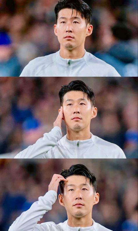 Son Football, Hm Son, Son Heungmin, Son Heung Min, Faded Hair, Team 2, Men Haircut Styles, Soccer Boys, Boyfriend Style