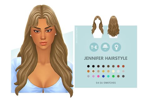 Sims Love, Mod Hair, Cc Hair, Cc Folder, Pelo Sims, Sims 4 Game Mods, Tumblr Sims 4, Sims 4 Cc Folder, Female Hair