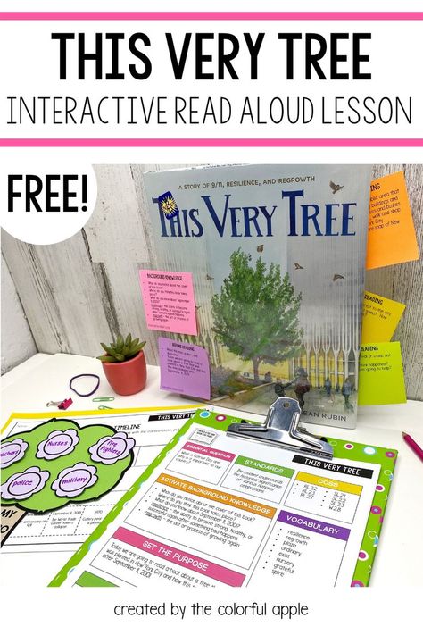 Reading Engagement Strategies, Interactive Read Aloud Lessons, Lesson Plan Book, Patriot Day, Read Aloud Activities, Library Themes, Interactive Read Aloud, Teacher Freebies, Free Lesson Plans