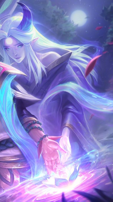 Alune League Of Legends, Spirit Blossom Aphelios, League Of Legends Heroes, Cosplay Makeup Tutorial, Spirit Blossom, Purple Vibe, Bleach Anime Art, Lol League Of Legends, Treasure Boxes