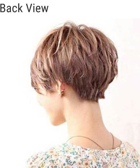 Bob Haircuts With Layers, Short Hair Back, Short Layered Bob Hairstyles, Popular Short Hairstyles, Hair Styles 2014, Short Layered Haircuts, Short Pixie Haircuts, Back View, Short Hair With Layers