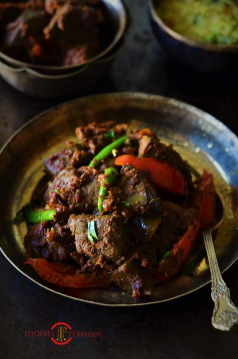 Mutton Liver Stir fry - Quick & Easy | Goat Liver Stir fry | Metey Chorchori Recipe! » Foodies Terminal Liver Stir Fry, Liver Fry, Chicken Recipes Quick, African Recipes Nigerian Food, Liver Recipes, Quick Stir Fry, Mutton Recipes, Gluten Free Chili, Party Dishes