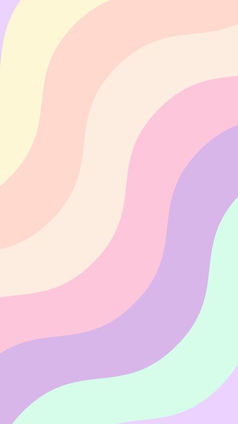 Phone wallpaper, background, lock screen. ' multi coloured pastel wave ' (3) Pastle Palete Wallpaper, Plan Background Colour, Multi Color Background, Pasta Aesthetic, Summer Prints Wallpaper, Pastel Color Wallpaper, Abstract Wallpaper Design, Homescreen Iphone, Cartoon Wallpaper Iphone