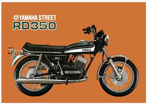 1973 YAMAHA RD350 Street Twin | Denise & Rick | Flickr Yamaha Motorcycles Sports, Yamaha Rx 135, Yamaha Rd 350, Yamaha Rd350, Rx 100, Motorcycle Poster, Yamaha Rx100, Suzuki Bikes, Yamaha Rxz