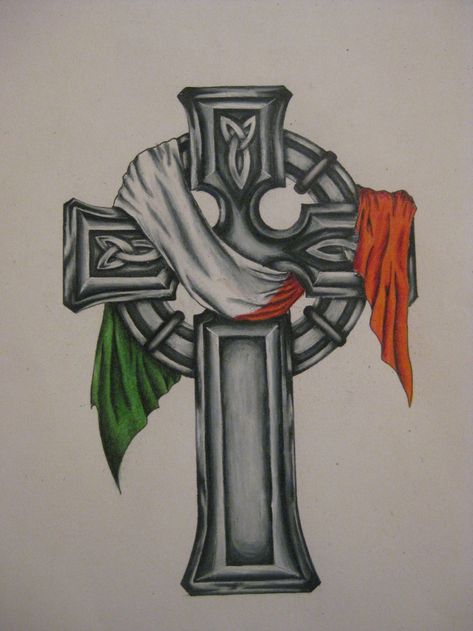 Desktop Wallpapers | The Celtic Footsoldiers 9 In a Row .. Irish Flag Tattoo, Irish Cross Tattoo, Celtic Cross Tattoo For Men, Gaelic Tattoo, Boondocks Saints, Irish Tattoo, Basketball Tattoos, Ireland Tattoo, Celtic Crosses