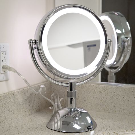 Conair BE6SW Telescopic Makeup Mirror with Light Diy Makeup Mirror, Light Mirrors, Small Vanity Mirror, House Of Mirrors, Diy Vanity Mirror, Diy Makeup Vanity, Lighted Vanity, Diy Bathroom Vanity, Makeup Vanity Mirror