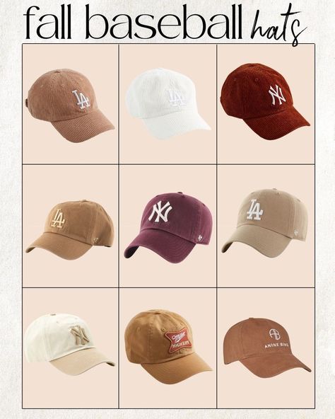 Brown Yankees Hat Outfit, 47 Brand Cap Outfit, Brown Baseball Cap Outfit, Beige Baseball Hat Outfit, Tan Long Coat Outfit, Outfit With Baseball Hat, Yankees Cap Outfit, Ball Cap Outfits, Hat Fall Outfit