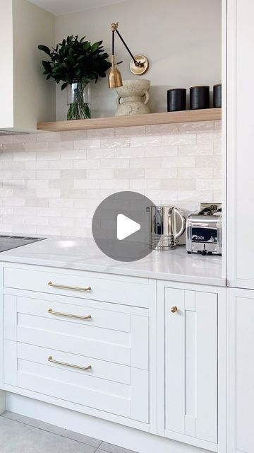 Ca’ Pietra on Instagram Kitchen Diy Makeover, Rta Cabinets, Neutral Kitchen, Custom Doors, Ikea Cabinets, Ikea Home, Shaker Cabinets, Low Cabinet, Diy Renovation