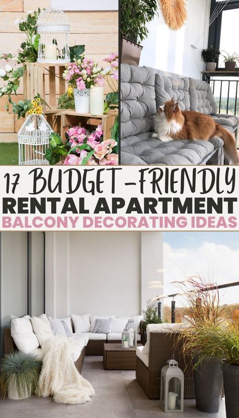 rental apartment balcony decorating ideas Rental Balcony, Apartment Ideas Living Room, Balcony Makeover, Balcony Decorating Ideas, Apartment Hacks, Apartment Storage, Apartment Decorating On A Budget, Rental Apartment, Apartment Organization