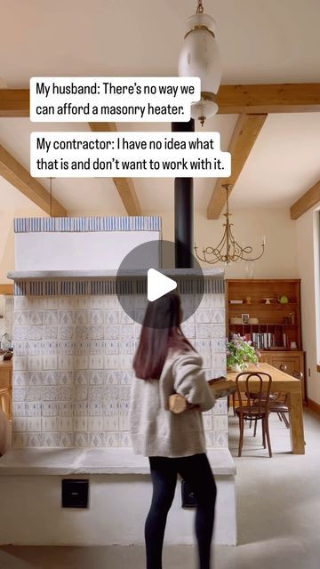 Anja | Dream House Diary & Mindset Magic on Instagram: "Details👇🏼

When we moved across the country to build a house in a beautiful corner of the world with cold winters, we knew we needed to figure out an economical and sustainable heating system. 

I remembered about masonry heaters, which have been around for centuries all across Europe. Masonry heaters are slowly being recognised for their amazing properties in the U.S., and slowly making their way into American homes. 

We got resourceful and traded work with a heater mason, which made this project affordable to us.

Here are our reasons for choosing a masonry heater:

🔥 It produces long-lasting, steady radiant heat. Unlike other wood stoves, it doesn’t get too hot or too cold when the fire is out.
  
🔥 It requires minimal attenti Masonry Heaters, Rocket Heater, Pot Roasts, Masonry Heater, Rocket Mass Heater, House Heating, Radiant Floor Heating, Warm House, Radiant Floor