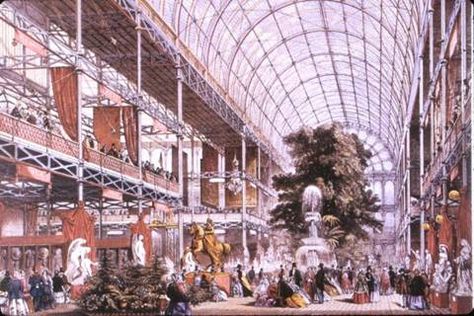 Crystal Palace Interior (London, 1851) - Joseph Paxton | Flickr - Photo Sharing! The Crystal Palace, London Sights, Hyde Park London, Palace London, Palace Interior, Expo 2020, Paris Photo, Grand Palais, Industrial Revolution