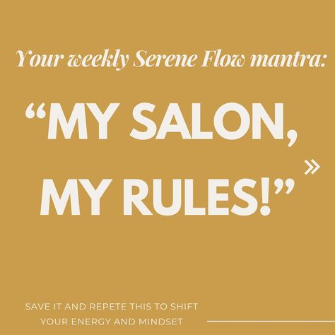 Just because you, as a hairstylist, is providing a service and helping people, it does not mean it is ok for people to walk all over you! If you have already set up some boundaries and rules in your salon great! -Let me ask you this: how is that going for you? -When was the last time that you looked over your rules? -Is there something that you have been thinking about in the back of your mind that you have found was enoying? (What can you change in your rules, and in what way can you comm... Clear Boundaries, My Schedule, Dream Clients, I Lose, Dream Client, I Get It, More Energy, Mean It, Change In