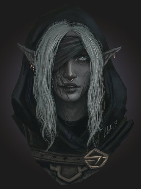 ArtStation - Sylpha, Linn Kristine Pettersen Mroczny Elf, Heroic Fantasy, Fantasy Races, Dungeons And Dragons Characters, Dnd Art, Dark Elf, Arte Fantasy, Fantasy Rpg, Fantasy Inspiration