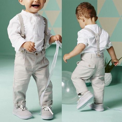 Clothes For Party, Take Photo, Dapper Dudes, Overall Outfit, Boy Toddler, Suspenders Set, Suspender Pants, Shirt Pant Set, Boys Summer Outfits