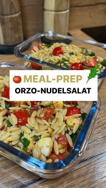 Orzo Salat, Orzo, Fitness Lifestyle, Workout Food, Mozzarella, Meal Prep, Pasta, Snacks, Paris