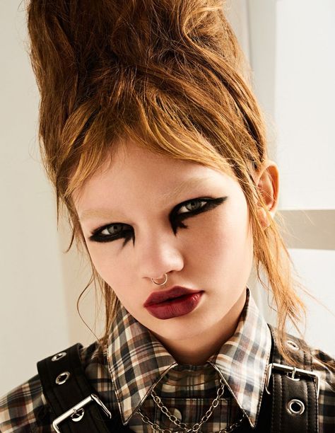 Six Days of Punk 70s Punk Makeup, 90s Punk Makeup, 80s Punk Makeup, Punk Rock Makeup, Sci Fi Makeup, Girls Period, Glam Rock Makeup, 80s Rock Fashion, Rock Makeup