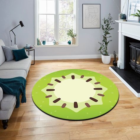 Kiwi Rug, Round Kitchen Carpet, Fruit Decor, Cartoon Themed Children Room Carpet, Cute Nursery Play Mat, Kids Room Rug, Housewarming Gift PLEASE READ THE DESCRIPTION: ⚠️The sample colors you see may differ slightly from our samples due to the color calibration of your monitor. In addition, since the product images are digital, there may be slight tonal differences in the printing, please take this into consideration BEFORE YOU ORDER.⚠️ 📦 Expres and fast shipping! I use UPS, FedEx and DHL express service for shipping. (It depends on the density) The estimated delivery time is 3-5 business days and it depends on the density of the cargo company. * There may be delays sometimes due to wrong address and customs clearance. We are not responsible the delays due to the those reasons. Material: C Froggy Rug, Strawberry Carpet, Forest Rug Kids Rooms, Fruit Tufted Rug, Kawaii Flower Rug, Round Kitchen, Kitchen Carpet, Room Carpet, Kids Room Rug