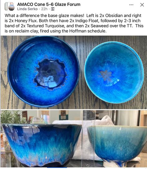 Throwing Pottery Ideas For Beginners, Frosted Turquoise Glaze Combinations, Turquoise Glaze Combinations, Throwing Pottery Ideas, Cone 5 Glaze, Pottery Ideas For Beginners, Amaco Potters Choice, Throwing Pottery, Clay Arts