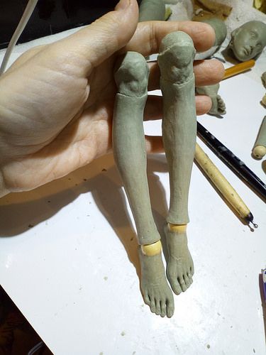 Ball Jointed Doll Tattoo, Art Doll Tutorial, Doll Making Tutorials, Sculpted Doll, Sculptures Céramiques, Polymer Clay Dolls, Art Dolls Handmade, Clay Art Projects, Sculpting Clay