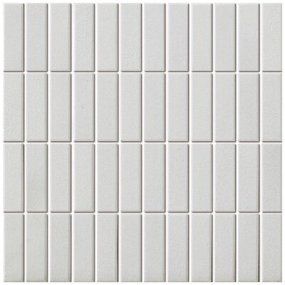 This slip resistant mosaic tile from the London series of The Mosaic Factory is sophisticated, stylish, and suitable for any floor application, including but not limited to commercial entryways, commercial kitchens, bathrooms, pools, and other exterior applications. Sheets of tile are backed on mesh for easy installation. This tile can be installed in wet areas as well as dry areas. Colour: Bright White Metro White, Mosaic Tile Sheets, Mosaic Texture, Rectangle Tiles, Tile Texture, Unglazed Porcelain, Material Board, White Mosaic, 카페 인테리어 디자인