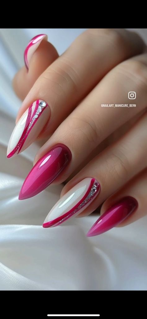 Almond Acrylic Nails Designs, Sassy Nails, Fancy Nails Designs, Pretty Nail Art, Classy Nails, Fancy Nails, Chic Nails, Short Acrylic Nails, Best Acrylic Nails