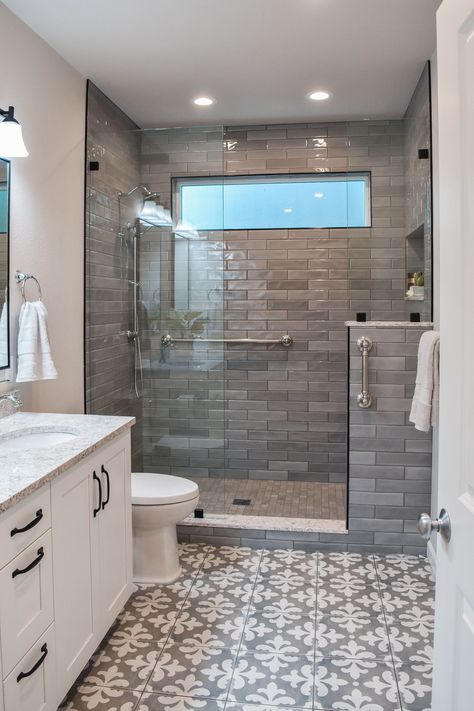 [CommissionsEarned] 48 Perfect Bathroom Interior Design Insights 2022 You Will Ever Need #quicksaves Small Bathroom Ideas Remodel Walk In Shower Glass Doors, Masterbath Flooring, Restroom Remodel, Small Full Bathroom, Luxury Bathroom Tiles, Full Bathroom Remodel, Small Bathroom Renovations, Best Bathroom Designs, Bathroom Redesign