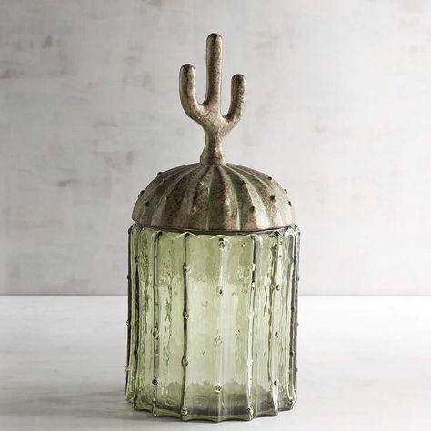 Pier 1 Imports Cactus Canister #ad #cactus #cactusparty #cacti #cactusaddicted Kitchen Trinkets, Arizona Decor, Faux Cactus, Cowboy Chic, Desert Chic, Painted Desert, Cactus Decor, Western Homes, Papasan Chair