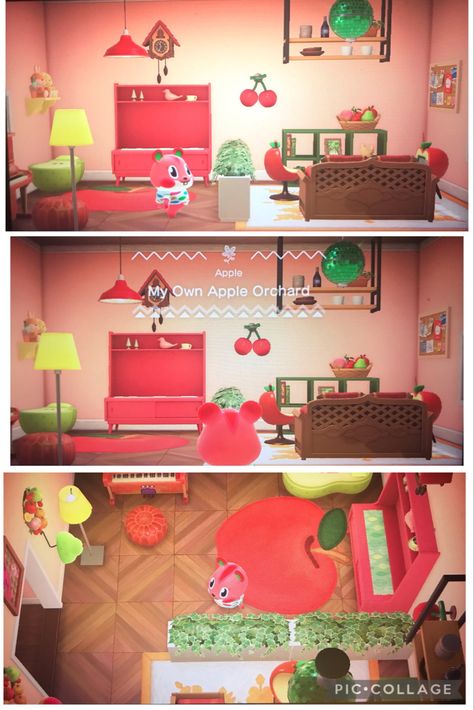 #acnh #animalcrossing #happyhomeparadise #animalcrossingdesigns Acnh Hhp Roommate Ideas, Acnh Happy Home Paradise Ideas Eloise, Acnh Happy Home Paradise Apple, Kitchen Acnh Happy Home Paradise, Acnh Ione House Interior, Apple Home, Happy Home Designer, Vacation Home, Animal Crossing