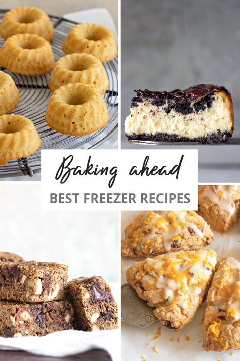 Pastries That Freeze Well, Baked Goods To Freeze, Freezer Pastries, Savory Baked Goods For Bake Sale, Weekly Baked Goods, Baking For Freezer, Freezer Meal Desserts, Easy Freezer Desserts, Desserts To Make In Bulk