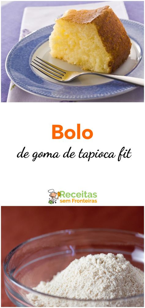 Bolo de goma de tapioca fit. Conheça nossa receita. Healthy Sweets, Sin Gluten, Cornbread, Cereal, Coco, Good Food, Pastel, Snacks, Ethnic Recipes