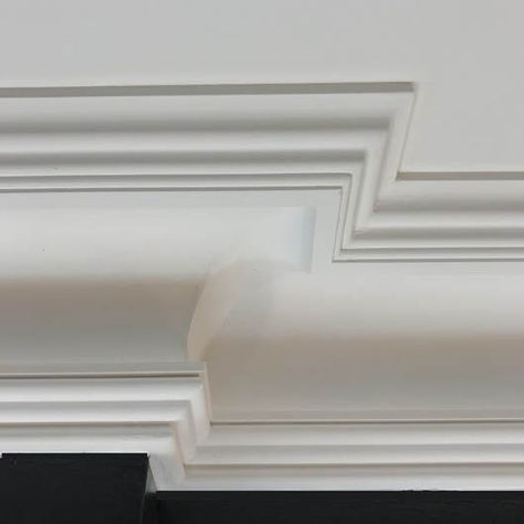 DM1994 Edwardian Coving - Late Victorian Cornicing - Coving Shop UK Cornices Ceiling, Hope Decor, Victorian Ceiling, Plaster Cornice, Molding Ceiling, Plaster Mouldings, Wall Panel Molding, Cornice Design, Victorian Living Room