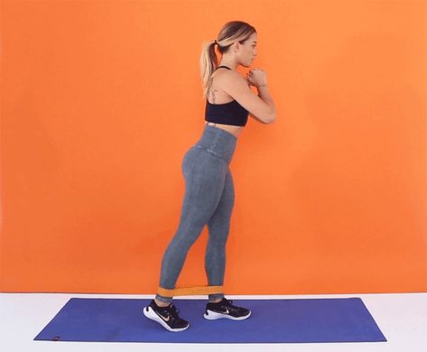 Standing Glute Kickback Isolated Glute Exercises, Excersise Band Workout, Resistant Band Workouts, Ankle Weight Exercises, Glute Kickbacks, Resistance Band Workout, Ankle Weights, Resistance Workout, Resistance Band Exercises