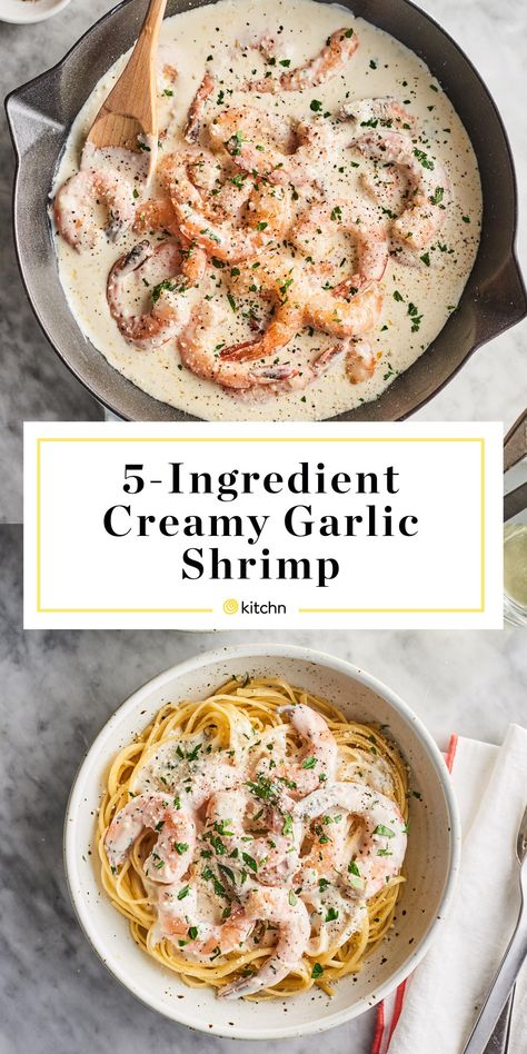 Garlic Shrimp Recipes, Shrimp Pasta Recipes Creamy, Creamy Garlic Shrimp Recipe, Frozen Shrimp Recipes, Creamy Garlic Shrimp, Baked Shrimp Recipes, Shrimp Recipes Healthy, Scampi Recipe, Shrimp Recipes For Dinner