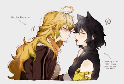 Pursed Lips, Yang Xiao Long, Rwby Yang, Rwby Bumblebee, Rwby Funny, Rwby Blake, Red Like Roses, Mechanical Arm, Cartoon Ships