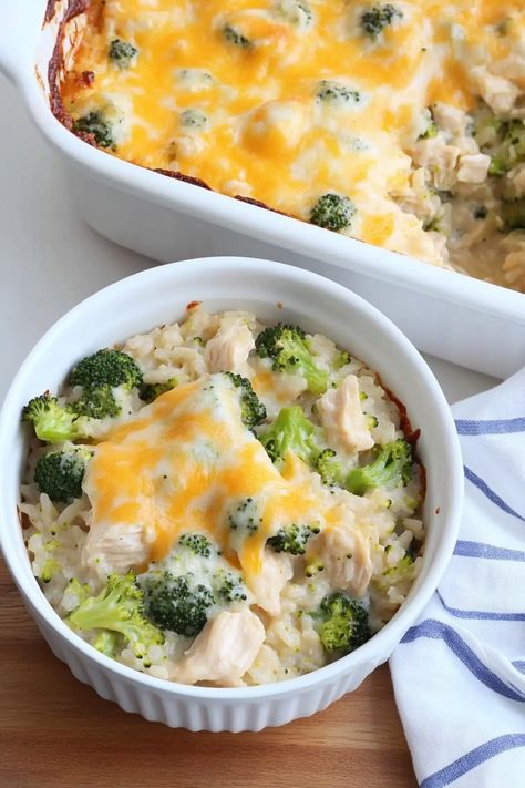 Indulge in this comforting chicken broccoli rice casserole. With tender chicken, nutritious broccoli, and hearty rice, it's perfect for a cozy dinner or meal prep. Topped with creamy sauce and melted cheese, it’s easy to prepare and sure to become a family favorite.

Ingredients
1 cup steamed broccoli, diced
2 cups cooked chicken, diced
1 cup basmati rice
2 tablespoons butter (for sauce)
1/2 cup celery, diced
1/2 cup onion, diced
4 cloves garlic, minced
2 tablespoons butter (for sauce)
1/4 cup a Easy Chicken Broccoli Rice Casserole, Easy Chicken Broccoli Rice, Chicken Broccoli Rice Casserole, Chicken Broccoli Rice, Broccoli Rice Casserole, Rice Casserole Recipes, Broccoli Rice, Cozy Dinner, Steamed Broccoli