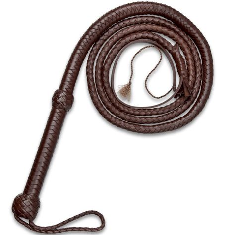 8' Handcrafted Dark Brown Leather Bull Whip - Woven Premium Leather Construction, Wrist Strap, Age-Old Leather Crafting Method | BUDK.com - Knives & Swords At The Lowest Prices! Western Themed Room, Leatherwork Projects, Photography Freebies, Bull Whip, Work Supplies, Leather Crafting, Shadow Warrior, Magical Jewelry, Themed Room