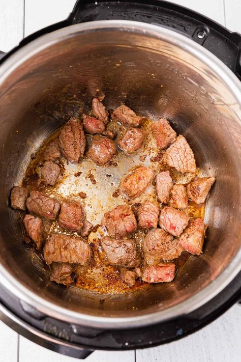 Instant Pot Beef Tips And Noodles, Pressure Cooker Beef Stroganoff, Guisada Recipe, Mexican Beef Stew, Pork Stew Meat, Beef Tips And Noodles, Instant Pot Stew, Beef Stew Meat Recipes, Instant Pot Beef Stew